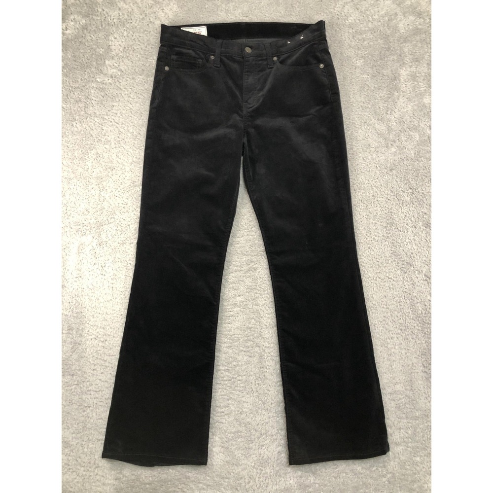 Gap Pants Womens 10P (32x28.5) Black Baby Boot Velvet Mid Rise